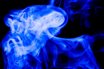 Nature Abstract: The Delicate Beauty and Elegance of a Wisp of Blue Smoke