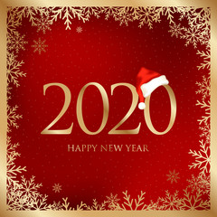 Fototapeta na wymiar happy new year greeting card vector illustration