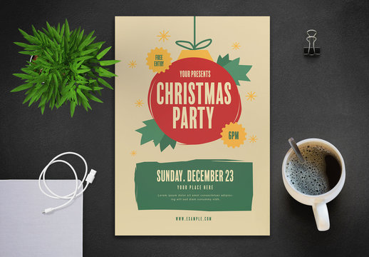 Christmas Party Flyer Layout