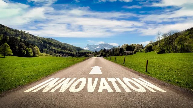 Street Sign the Way to Innovation versus Stagnation