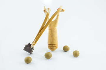 catapult on white background