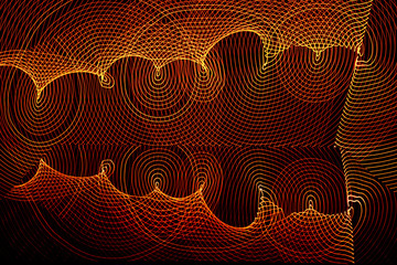 Bright neon line designed background, shot with long exposure. Modern background in lines style. Abstract, creative effect, texture with lighting, art of colors combination. Artistic choice of shapes.