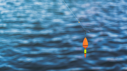 red bait from fishing pole