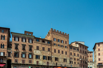 Fototapeta na wymiar Piazza del Campo in Siena