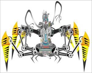 Spider robot for police and military purposes