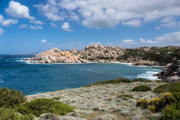The coastline at Capo Testa Sardinia