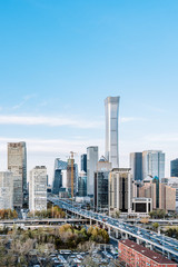 Fototapeta premium Daytime scenery of CBD skyline in Beijing, China