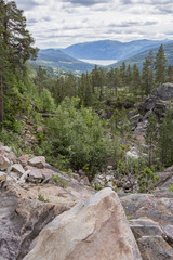 Fototapeta na wymiar Rollagsfjell - Trillemarka Naturreservat, Landschaft, Norwegen