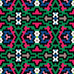 Mosaic imitation snake skin seamless pattern