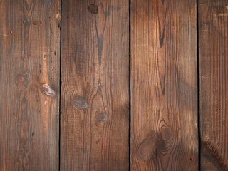 brown wooden background from parallel old pine boards