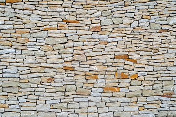Yellow stone fense