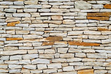 Yellow stone fense