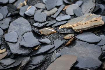 shale, Novaya Zemlya, Russia