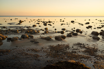 Fototapeta na wymiar stone coast, Baltic sea, Estonia