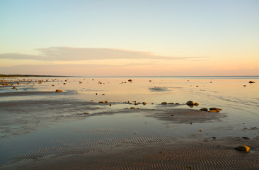Baltic sea, Estonia: July, 2018 - view to Gulf of Riga