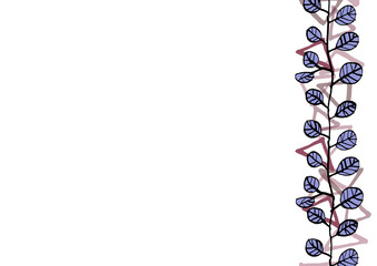 葉っぱをデザインしたテキスタイル背景素材