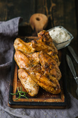 Baked Chicken Wings with Sauce