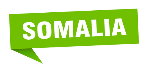 Somalia sticker. Green Somalia signpost pointer sign