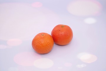 orange on black background