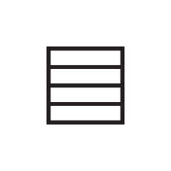 Layout arrange icon vector isolated on background. Trendy graphic symbol. Pixel perfect. illustration EPS 10. - Vector.