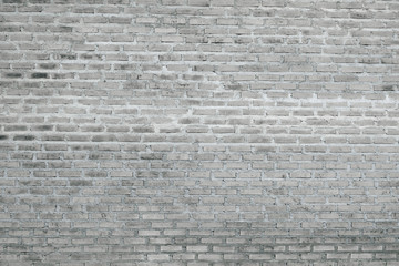 White grey of vintage bricks wall textured