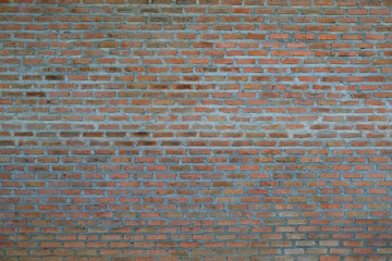 Brown orange of vintage bricks wall