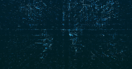 Abstract digital network data background, 3D rendering