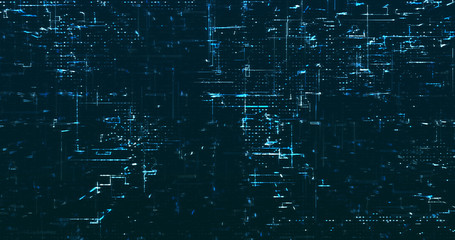 Naklejka premium Abstract digital network data background, 3D rendering