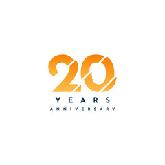 20 Years anniversary design