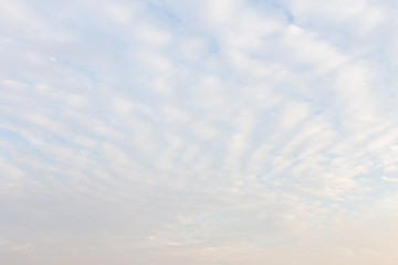 Pattern of cloud scape with a blue sky background.