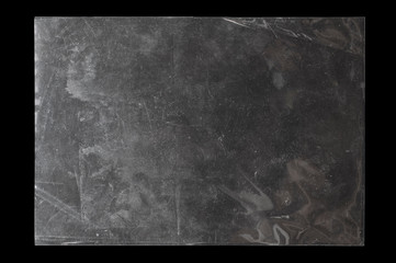 dust polyethylene texture on black background