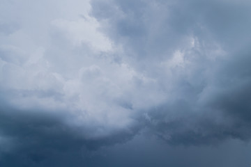 Fototapeta na wymiar Rain storm clouds before the storm in the middle of summer