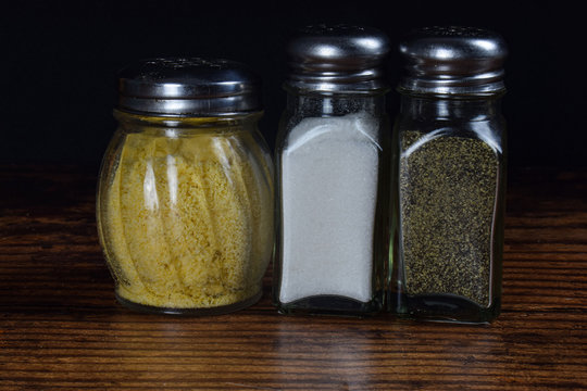 salt and pepper with parmesan cheesse
