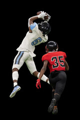 Great action photos of high school football players making amazing plays during a football game