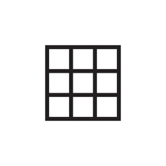 Square nine icon vector isolated on background. Trendy layout symbol. Pixel perfect. illustration EPS 10. - Vector.
