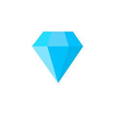 Diamond vector illustration on white background