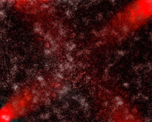Red glowing X on textured black background
