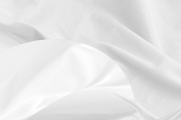 soft fabric abstract smooth curve shape decorative fashion white background