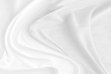 Fototapeta na wymiar soft fabric abstract smooth curve shape decorative white background
