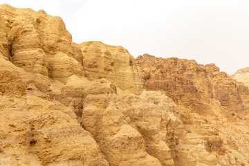 Fototapeta premium A hiking trail at the Wadi Mujib reserve. Jordan.