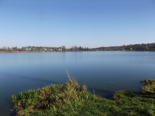 Beautiful bay in autumn