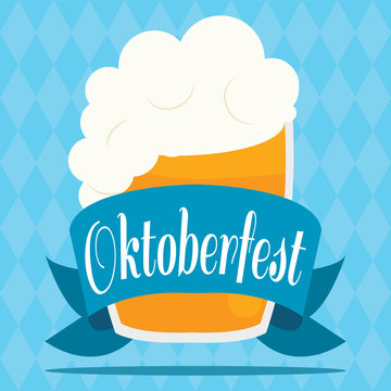 Oktoberfest poster with text