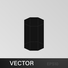 octagonal prism icon. Elements of Geometric figure icon for concept and web apps. Illustration icon for website design and development, app development