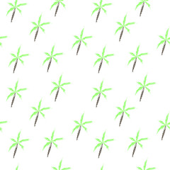 palm trees seamless pattern vector. tropic background for fabric, textile, wrapping
