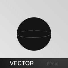 ball icon. Elements of Geometric figure icon for concept and web apps. Illustration icon for website design and development, app development