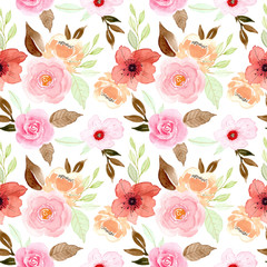 floral watercolor seamless pattern