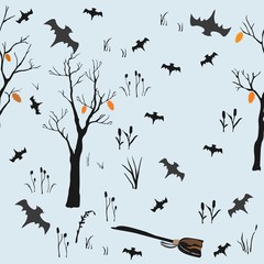 Halloween Element Set. Vector Illustration