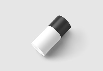 Realistic White plastic bottle. Product Packing medicine.3D rendering