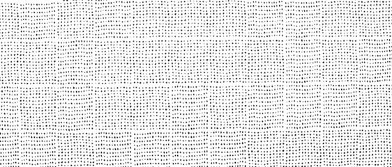 Grid spotted pattern. Abstract grunge halftone lined texture. Distressed uneven grunge background. Abstract vector illustration. Overlay to create interesting effect and depth. Isolated on white. 