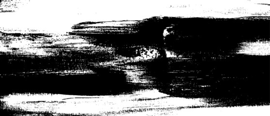 Vector brush sroke texture. Distressed uneven grunge background. Abstract distressed vector illustration. Overlay over any design to create interesting effect and depth. Black isolated on white. EPS10